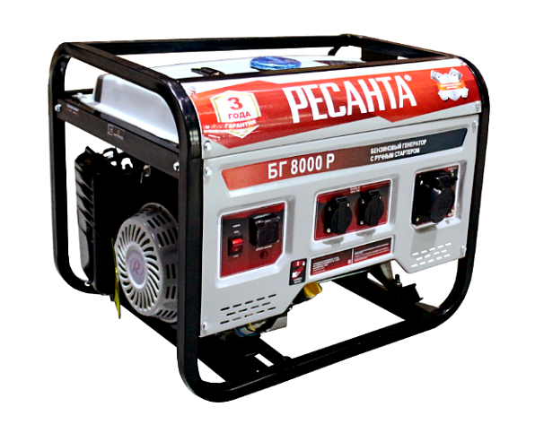 Электростанция бензиновая Ресанта БГ 8000 Р   