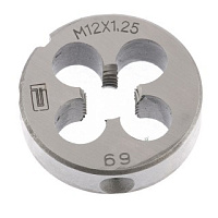 Плашка М12 х 1,25 мм Сибртех
