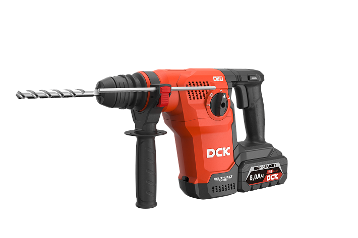 Перфоратор аккумуляторный DCK KRH20V-28（TYPE H2K) (SDS+, 18В, 3,6Дж, 2х6,0Ач, ЗУ, кейс)