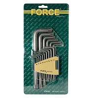 Набор ключей TORX Т6-Т60 15 пр. FORCE длинные