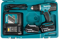 Дрель аккумуляторная Makita DDF453RFE (42Нм, 18В, 2х3,0Ач, ЗУ)