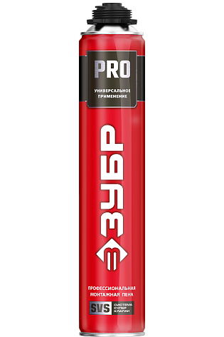 Пена монтажная пистолетная всесезонная 750мл ЗУБР PRO