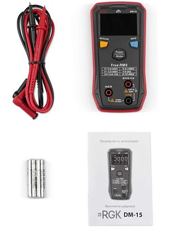 Мультиметр RGK DM-15 (Госреестр 81409-21)