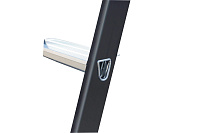 Стремянка  8 ступеней (1,70м) алюминиевая, лоток, крюк, анодиров. покрытие, степени 80мм MONTO SePro S (гарантия 5 лет)