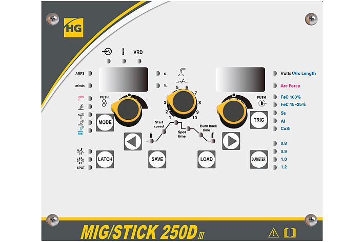 Полуавтомат сварочный HUGONG MIG/STICK 250D III