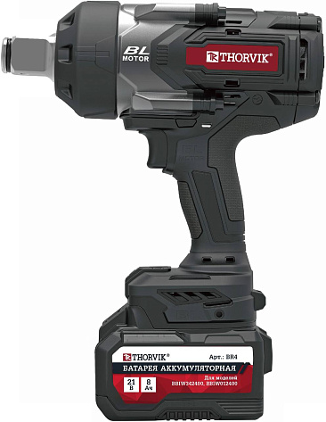 Гайковерт аккумуляторный ударный Thorvik BBIW012400 (1", 2400Нм, 21В, 2х8Ач, ЗУ, кейс)