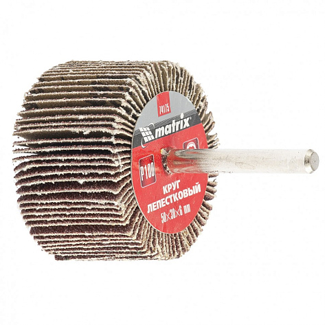 Круг лепестковый с оправкой КЛО 50х30х6мм  з.80 MATRIX