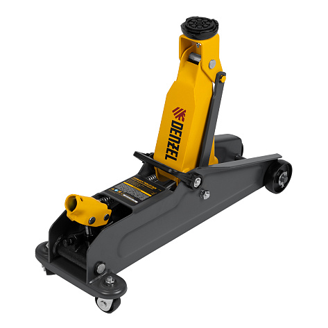 Домкрат гидравлический подкатной   2т (135-385мм) Denzel