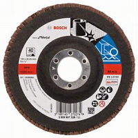 Круг лепестковый торцевой КЛТ 125х22мм з.40 best for Metal Bosch