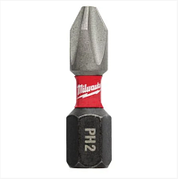 Бита ударная PH2 x 25мм Milwaukee SHOCKWAVE IMPACT DUTY