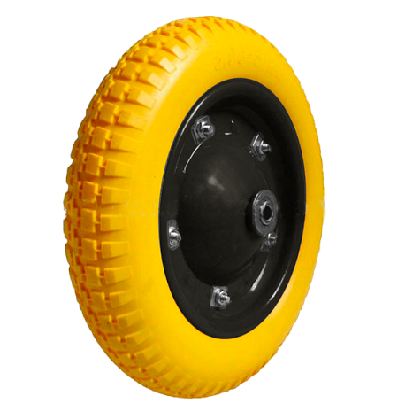 Колесо для тачки 13" подшипник 20мм 3.25/3.00*80 PU бескамерное 