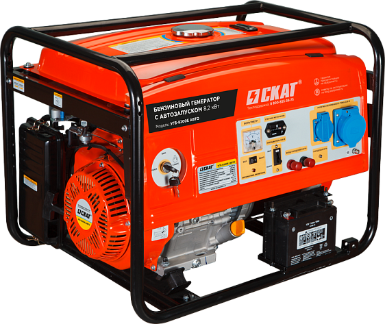 Электростанция бензиновая Скат УГБ-8200Е АВТО 