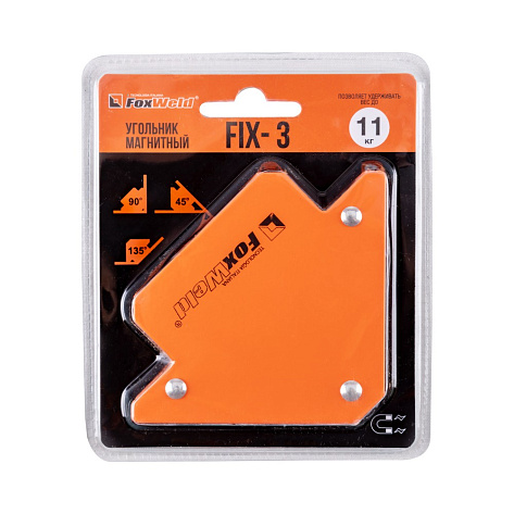 Угольник магнитный FIX-3 (45/90/135°, до 11кг) FoxWELD