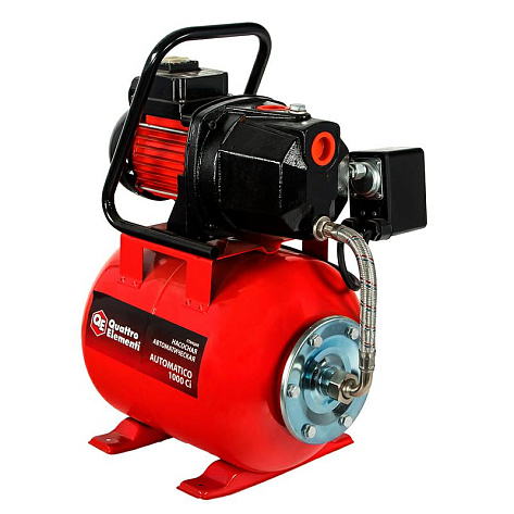 Насосная станция для чистой воды QUATTRO ELEMENTI Automatico  1000 Ci