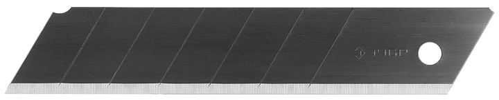 Лезвия сегментированные 25мм ЗУБР ПРОФЕССИОНАЛ 5шт, двойная заточка, вороненые
