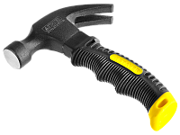 Молоток-гвоздодер 225гр STAYER PROFESSIONAL, компактный, фиберглассовая ручка