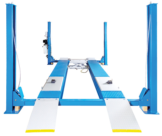 Подъемник 4-стоечный для сход-развала 4,5 т. с траверсой на 2 тонны 380В ПГ4-4.5 (М)