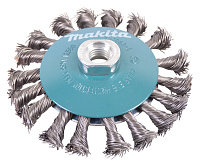 Щетка для УШМ коническая витая d 115хМ14мм Makita проволока 0,5мм