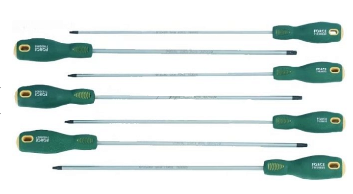 Набор отверток  7шт TORX FORCE длинные