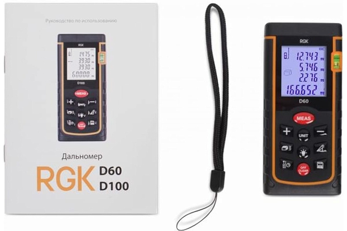 Дальномер лазерный  60м RGK D60 (Госреестр 87359-22)