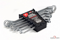 Набор ключей накидных 6 предметов (6х7, 8х10, 12х13, 14х15, 17х19, 22х24) холодный штамп CR-V