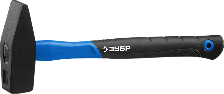 Молоток  500гр ЗУБР фибергласовая ручка, квадратный боек