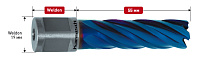 Сверло корончатое  d-13мм, L-55мм (Weldon 19, Blue-Line)