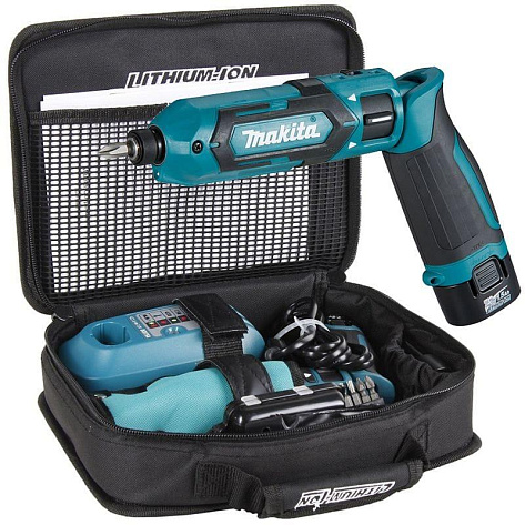 Отвертка аккумуляторная Makita TD022DSE (25Нм, 7,2В, 2х1,5Ач, ЗУ)