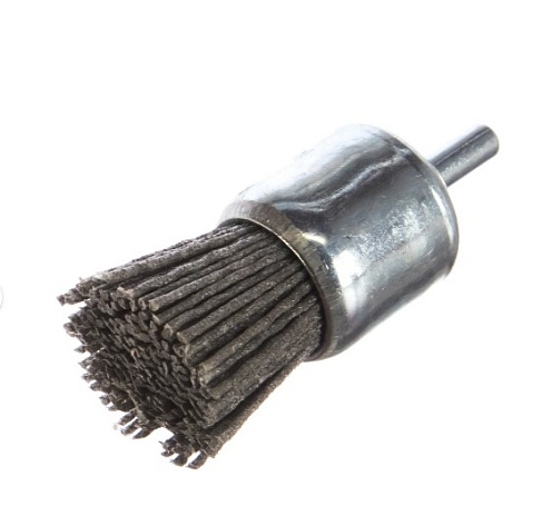Щетка для дрели кистеобразная d 24мм абразивная Атака