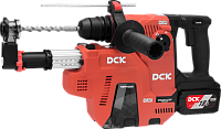 Перфоратор аккумуляторный SDS+   18В,  2,8Дж DCK KRH20V-26 (2х6,0Ач, ЗУ, с пылесосом) б/щ