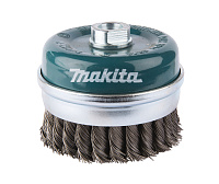 Щетка для УШМ чашеобразная витая d 100хМ14мм Makita проволока 0,5мм