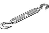 Талреп крюк-крюк М8  DIN1480