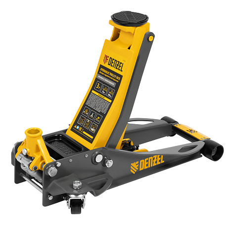Домкрат гидравлический подкатной   3т (75-500мм) Denzel