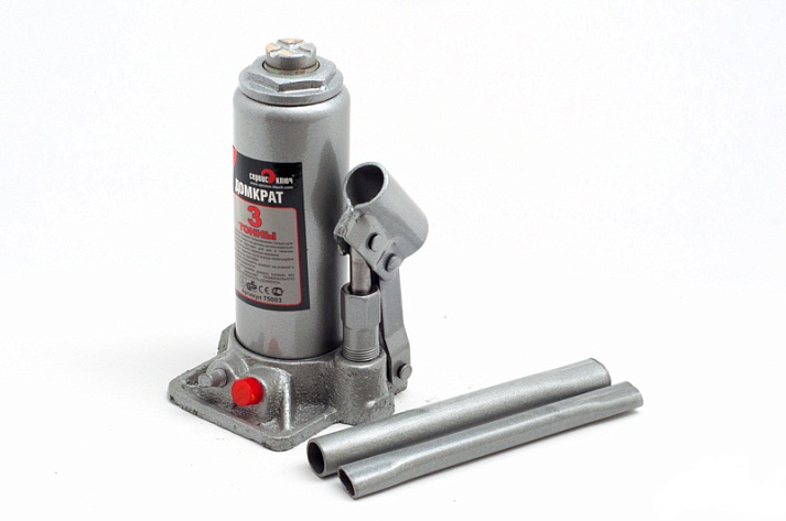 Домкрат гидрав. бутыл.   3т (180-350мм) СЕРВИС КЛЮЧ