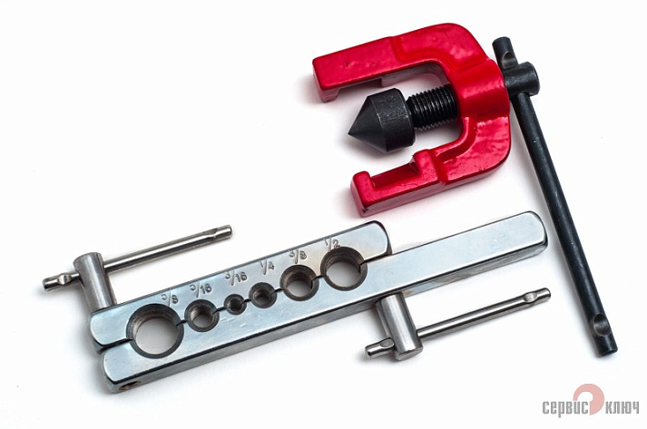 Развальцовка 5/8, 5/16, 3/16, 1/4, 3/8, 1/2металлических трубок СЕРВИС КЛЮЧ 