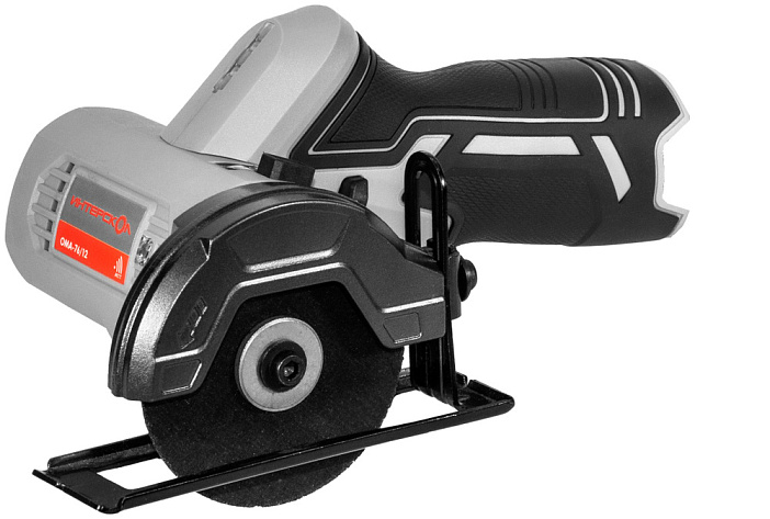 Пила отрезная аккумуляторная Интерскол ОМА-76/12 (12В, без АКБ и ЗУ, диск 76х10мм, пропил 18мм) 