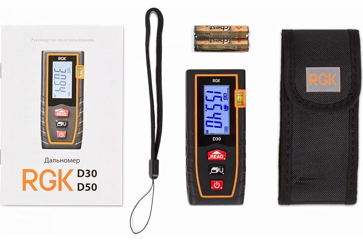 Дальномер лазерный  30м RGK D30 (Госреестр 87359-22)