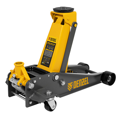 Домкрат гидравлический подкатной   3т (125-470мм) Denzel