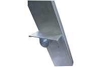 Стремянка  7 ступеней (1,65м) алюминиевая, лоток, крюк STABILO (гарантия 10 лет)