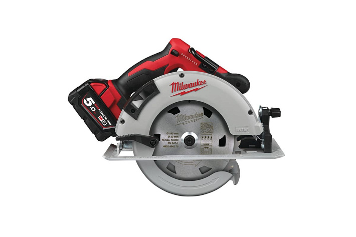 Пила дисковая Milwaukee BLCS66-502X (190х30мм, 18В, 2х5,0Ач, ЗУ)
