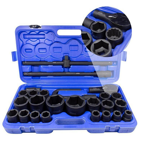 Набор инструмента  26 пр. 3/4", 1" (17-65мм) Forsage ударные