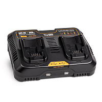 Зарядное устройство 10,8/14,4/18В Dewalt TopON Dewalt XR DCB132 Дополнительно 2xUSB АНАЛОГ