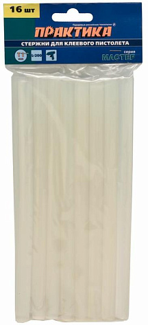 Стержни клеевые 11х200мм (16шт) ПРАКТИКА