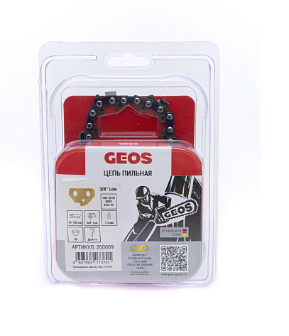 Цепь 55 зв. 40см, 3/8", 1.3мм GEOS 63LC 