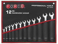Набор ключей комбинированных  8-23мм (12шт) FORCE в тканевой скрутке