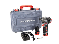 Шуруповерт аккумуляторный 16В, 160Нм ProfiPower BL-162 (2х2Ач, ЗУ, кейс) ударный, б/щ (кор5)