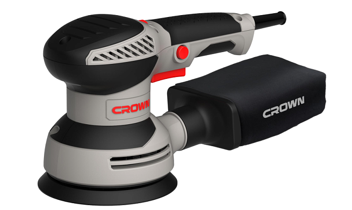 Шлифмашина эксцентриковая CROWN CT13663V (d125, 320Вт)
