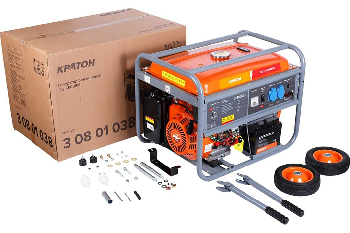 Электростанция бензиновая Кратон GG-6500EM