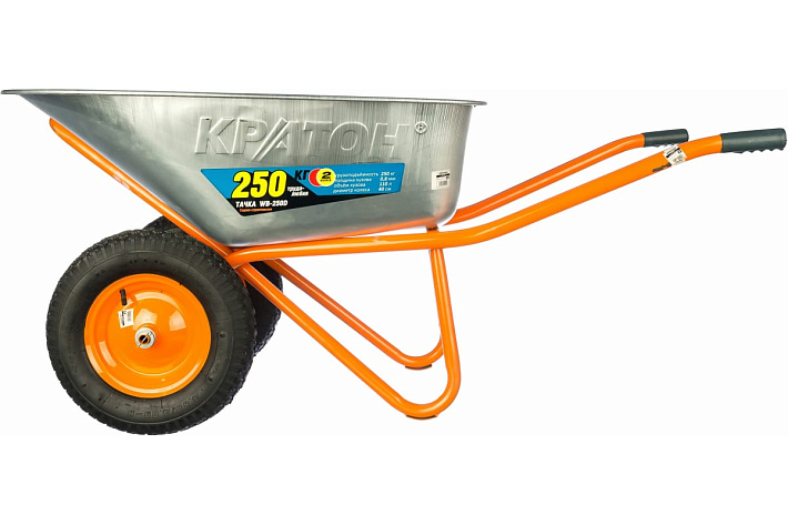 Тачка двухколесная 250кг/110л КРАТОН WB-250DR