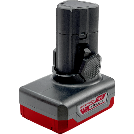 Аккумулятор 12,0 В 6,0 Ач Li-ion Интерскол (тунельная)